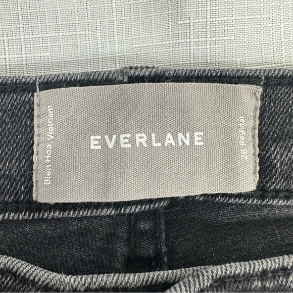Everlane Women's size 28 Washed Black Mid Rise Ankle Stretch Jeans - Picture 12 of 14